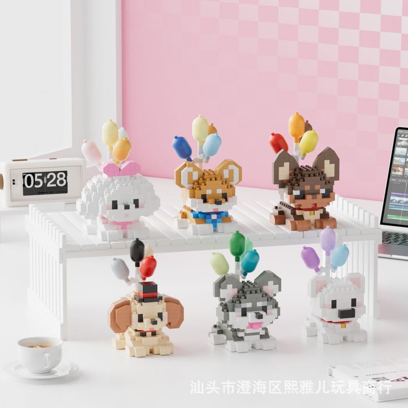 Compatible With Lego Chai Dog Animal Labrador Cartoon Doll Assembled Building Blocks Children'S Creative Educational Toys - Image 4